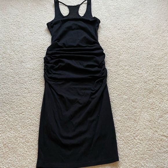 Michael Stars Dresses & Skirts - EUC Michael Stars Ruched Tank Dress Sz. M Black